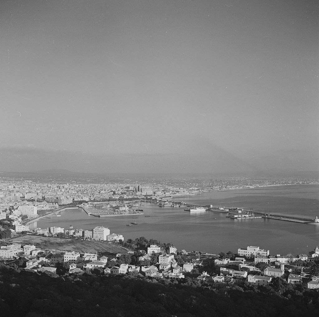 General view from Bellver castle, December 1956.