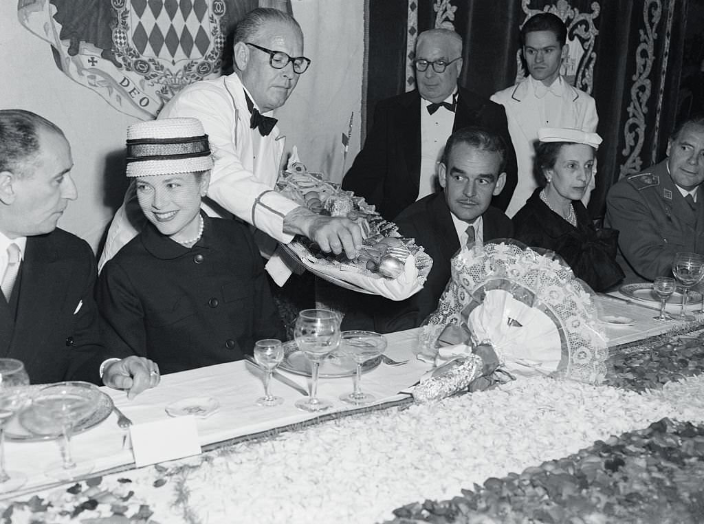 Princess Grace and Prince Rainier Attending a Reception in Mallorca, 1958