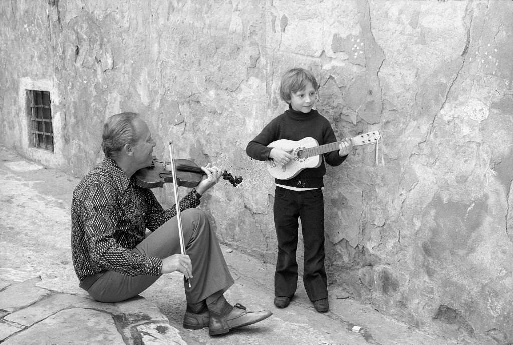 Helmut Zacharias in Palma de Mallorca, 1975.