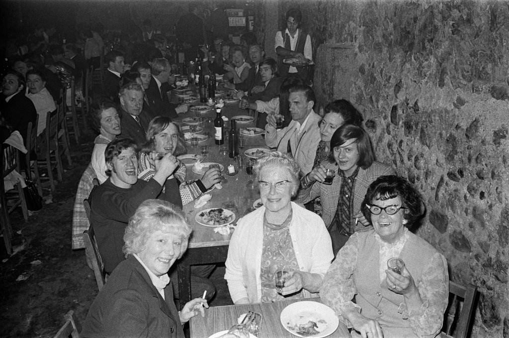 A night out in Majorca, Spain, August 1971.