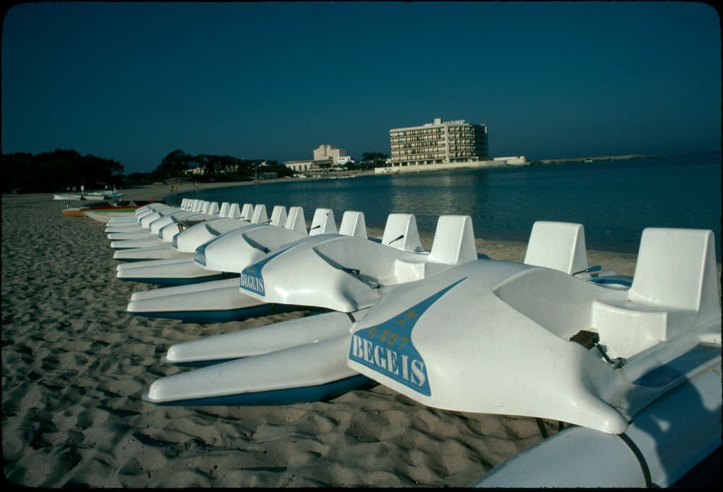 Pedalo on the beach of Mallorca