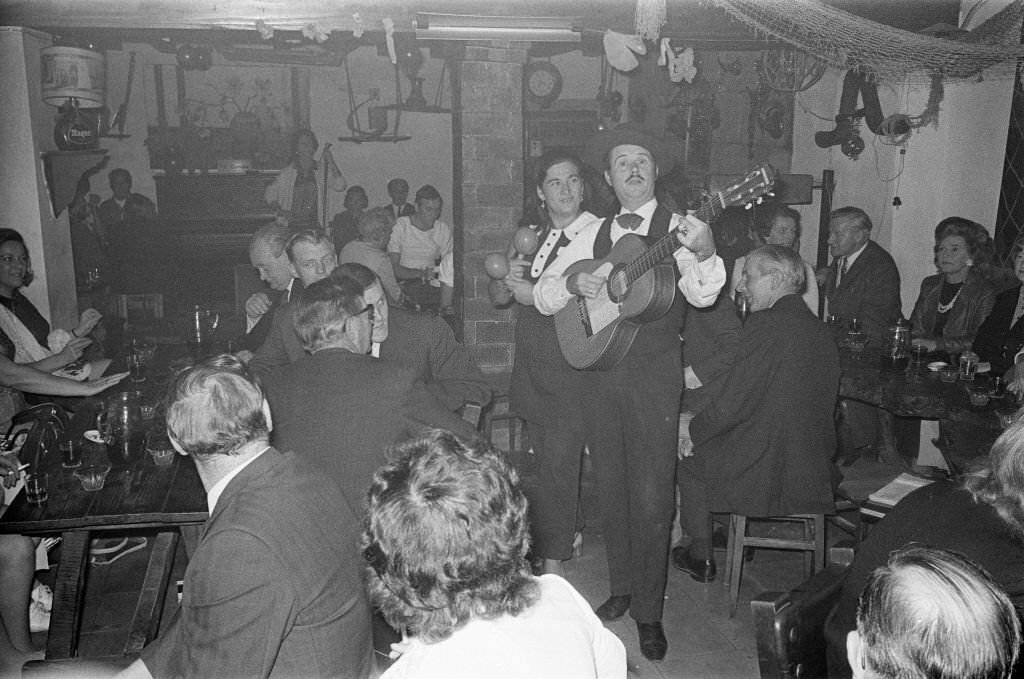 A night out in Majorca, Spain, August 1971.