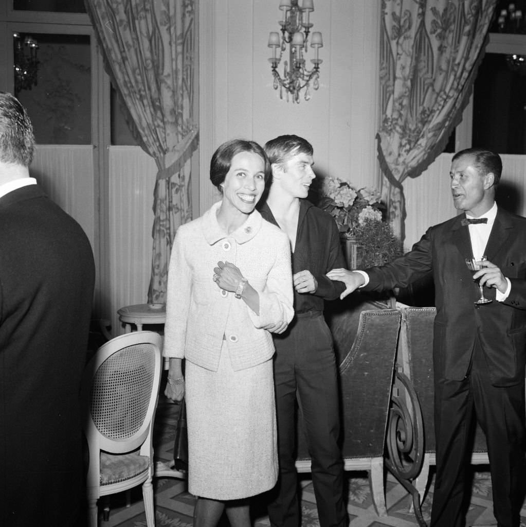 Maria Tallchief and Rudolf Nureyev from Soviet Union Ballet dancer who recently defected to the West, in France, 1961