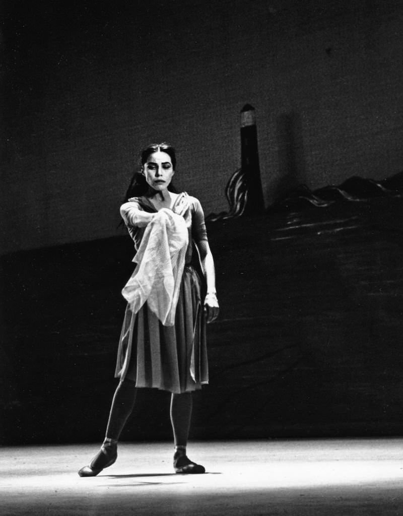 Maria Tallchief performing 'Lady from the Sea' in March 1961.