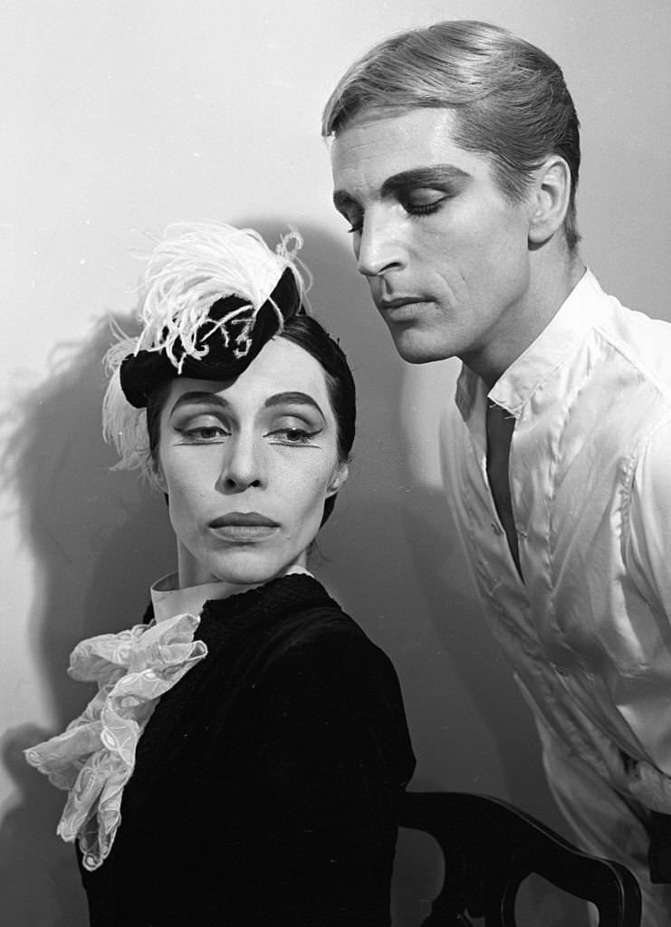 Maria Tallchief and Erik Bruhn performing 'Miss Julie' in 1961.