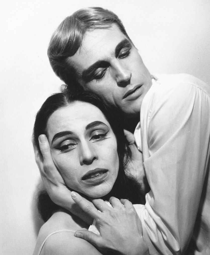 Maria Tallchief and Erik Bruhn performing 'Miss Julie' in 1961.