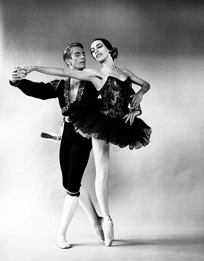 Maria Tallchief and Erik Bruhn in New York City Ballet's 1960 "Don Quixote" pas de deux.