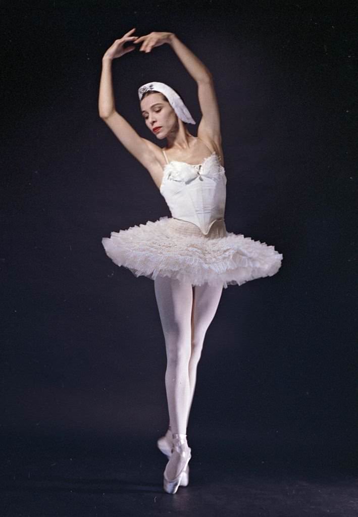 Maria Tallchief and Erik Bruhn in "Swan Lake", 1960.