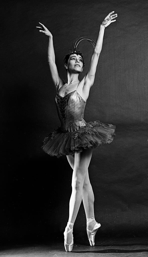Maria Tallchief performing 'Firebird' at the NYC Ballet, 1963.