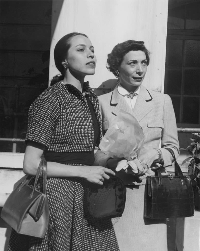 Maria Tallchief and Nora Kaye in Paris, France, 1950
