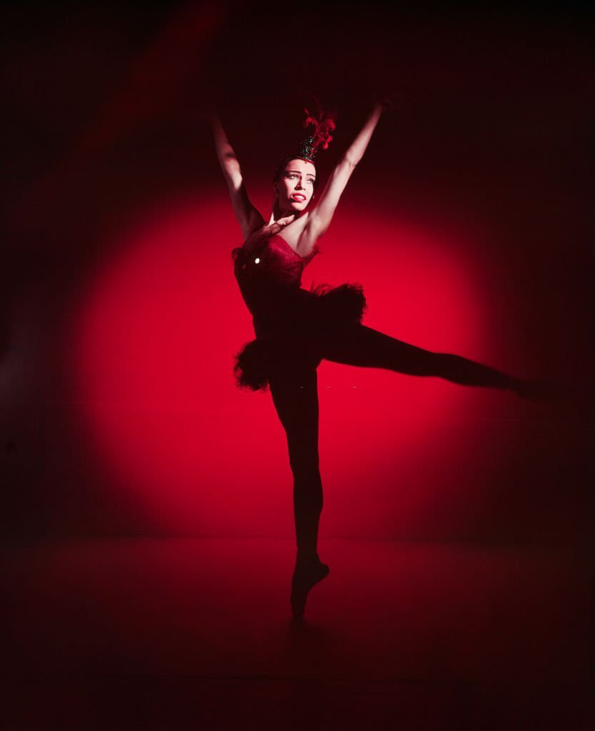 Maria Tallchief performs in the ballet Firebird.