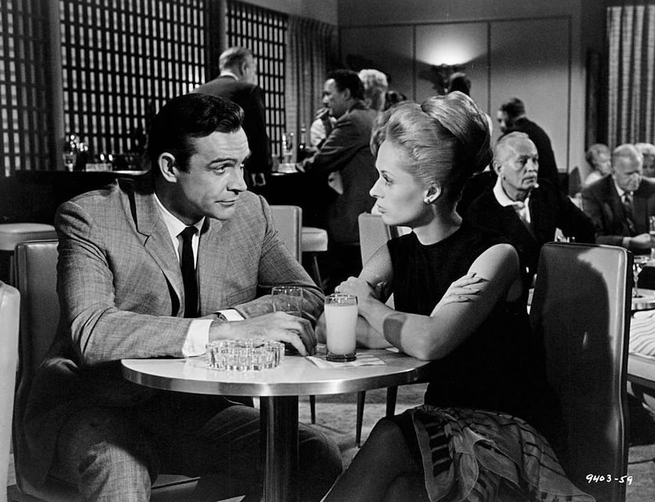 Sean Connery attempts to probe through the murky past that he believes holds the key to the problems confronting his wife Tippi Hedren in 'Marnie', 1964.