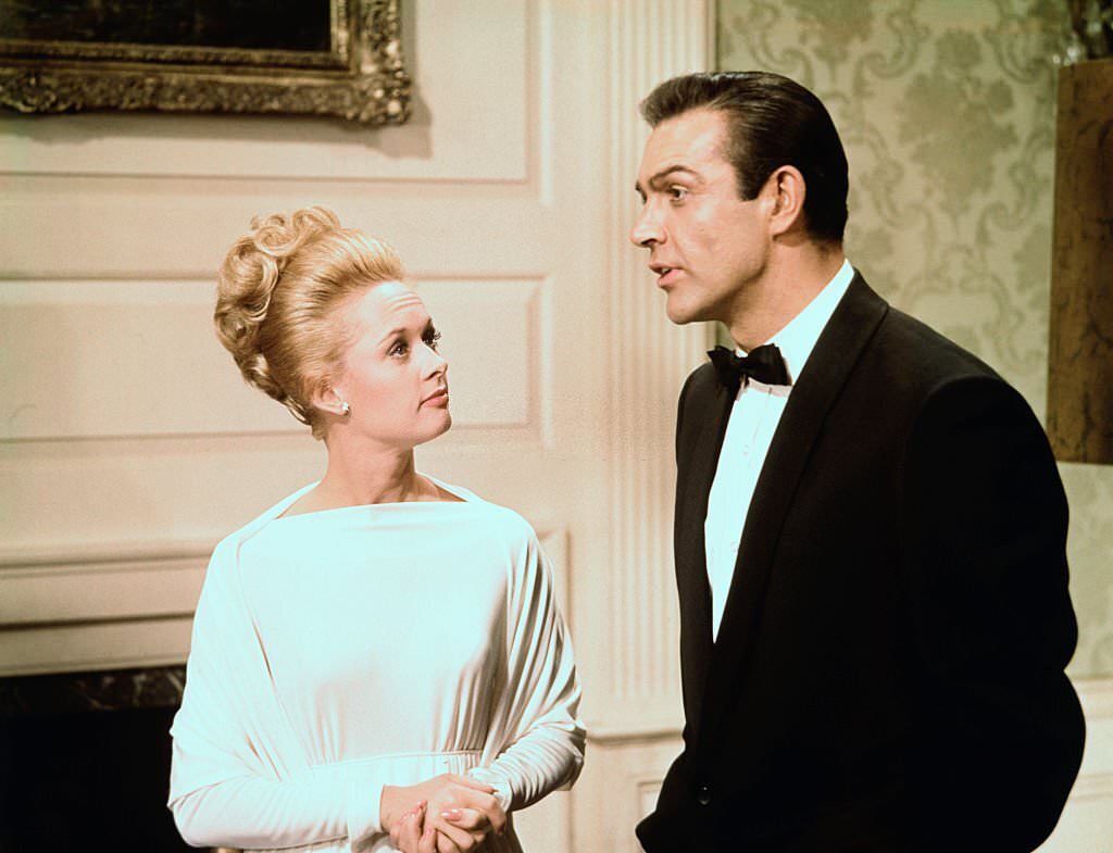 Tippi Hedren and Sean Connery