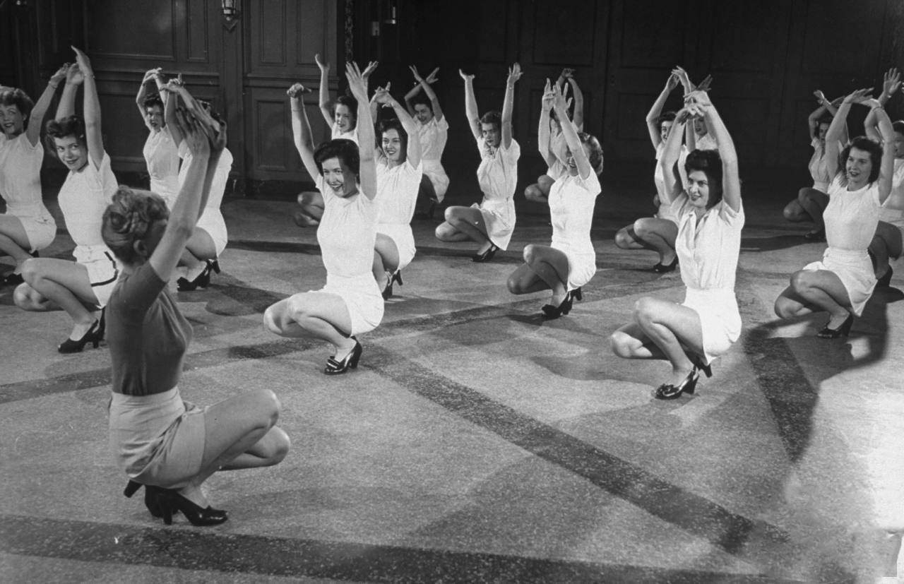Women taking classes at the McConnell Air Hostess School.