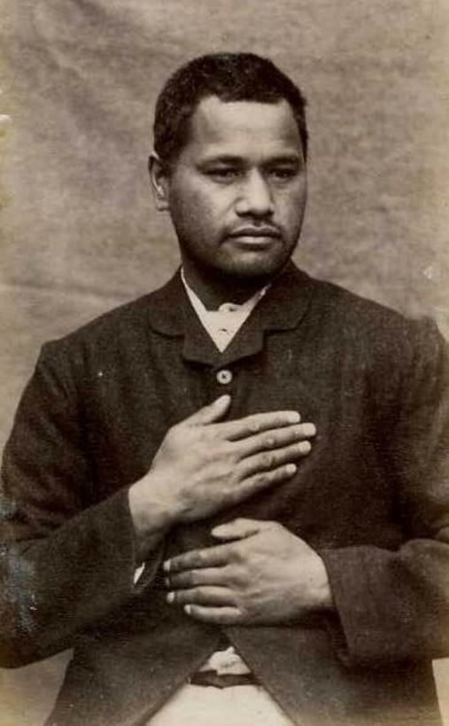 Aporo Paerata (b. 1855, Gisborne, NZ). Charged with murder and sentenced to death on June 13, 1887 (Gisborne).