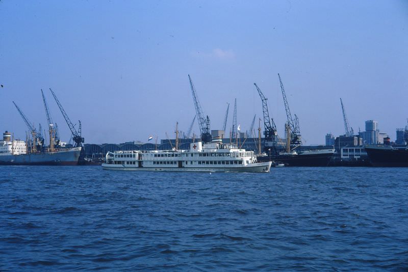 Dutch Red Cross - Holiday ship "SS Henry Dunant" for the disabled, Rotterdam, Netherlands, 1966