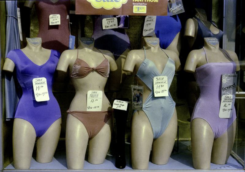 Four mannequins, New York, 1982