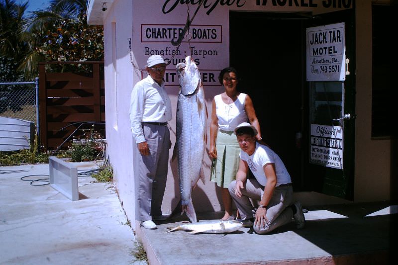 Vintage Photos of People Posing with Fishes in the 1960s