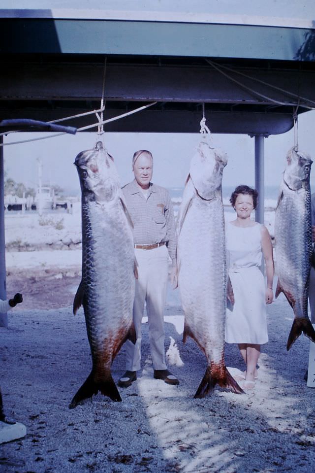 Vintage Photos of People Posing with Fishes in the 1960s