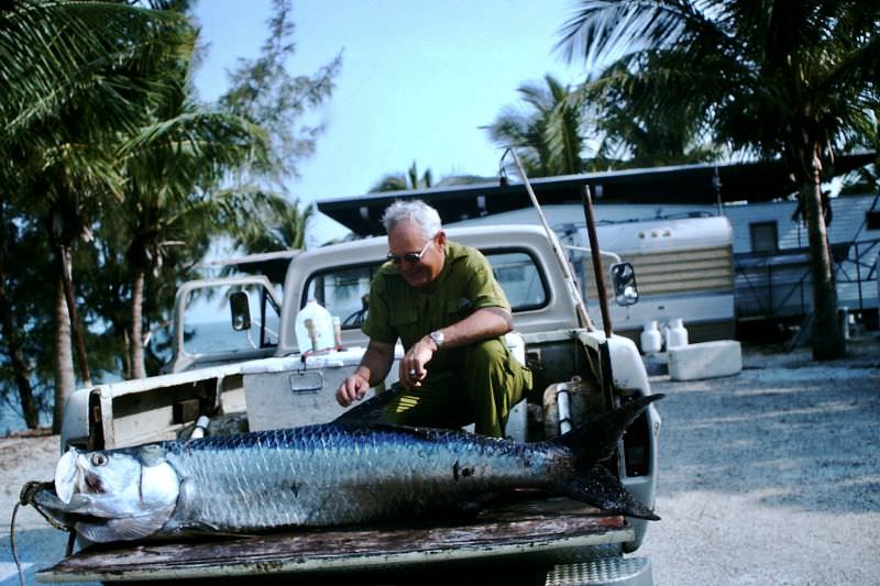 Vintage Photos of People Posing with Fishes in the 1960s