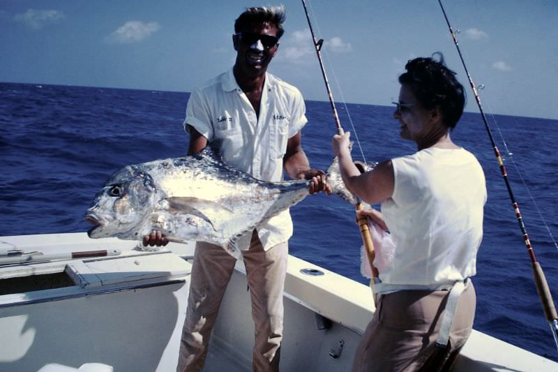 Vintage Photos of People Posing with Fishes in the 1960s