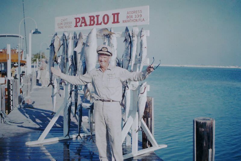 Vintage Photos of People Posing with Fishes in the 1960s