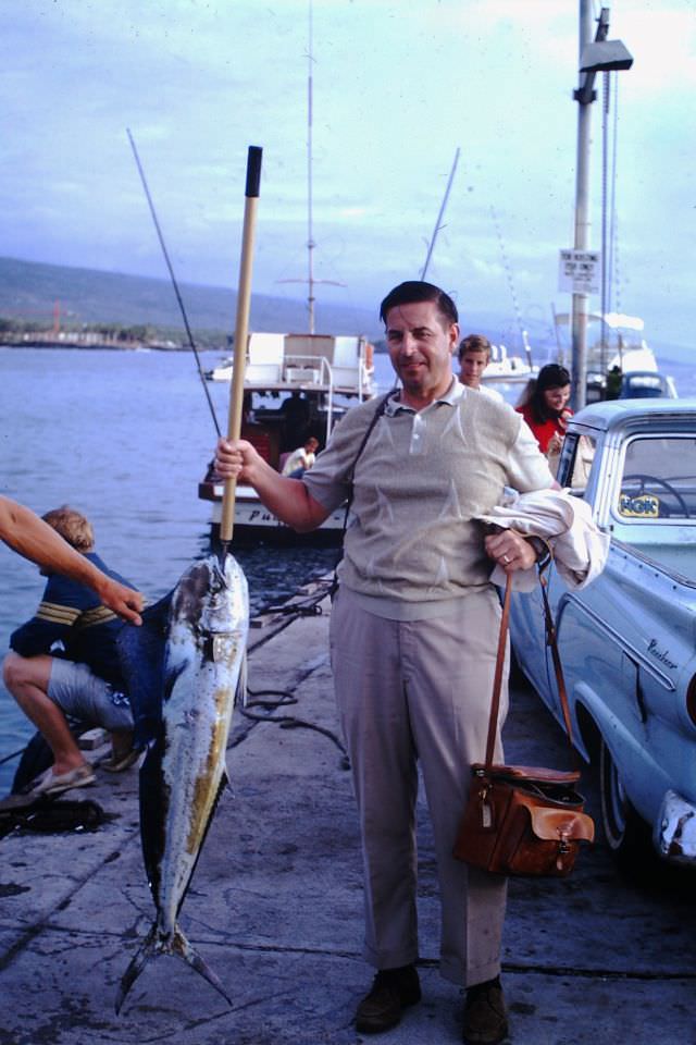 Vintage Photos of People Posing with Fishes in the 1960s