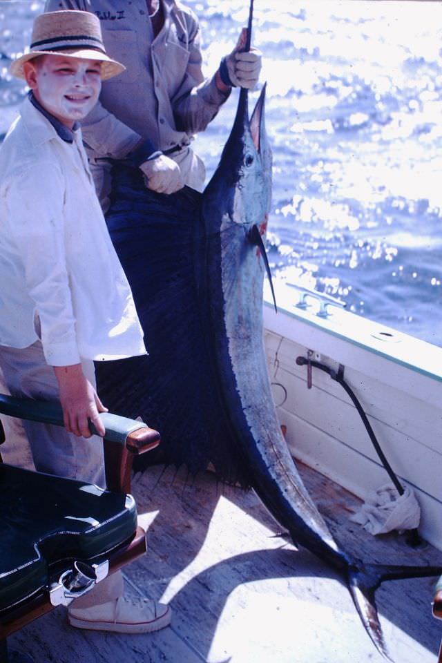 Vintage Photos of People Posing with Fishes in the 1960s