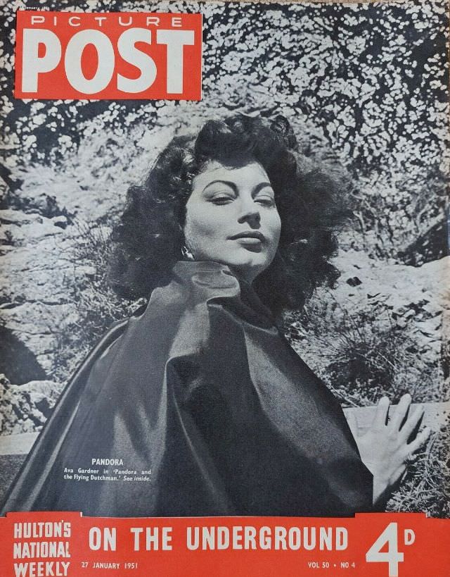Ava Gardner, Picture Post, January 27th, 1951