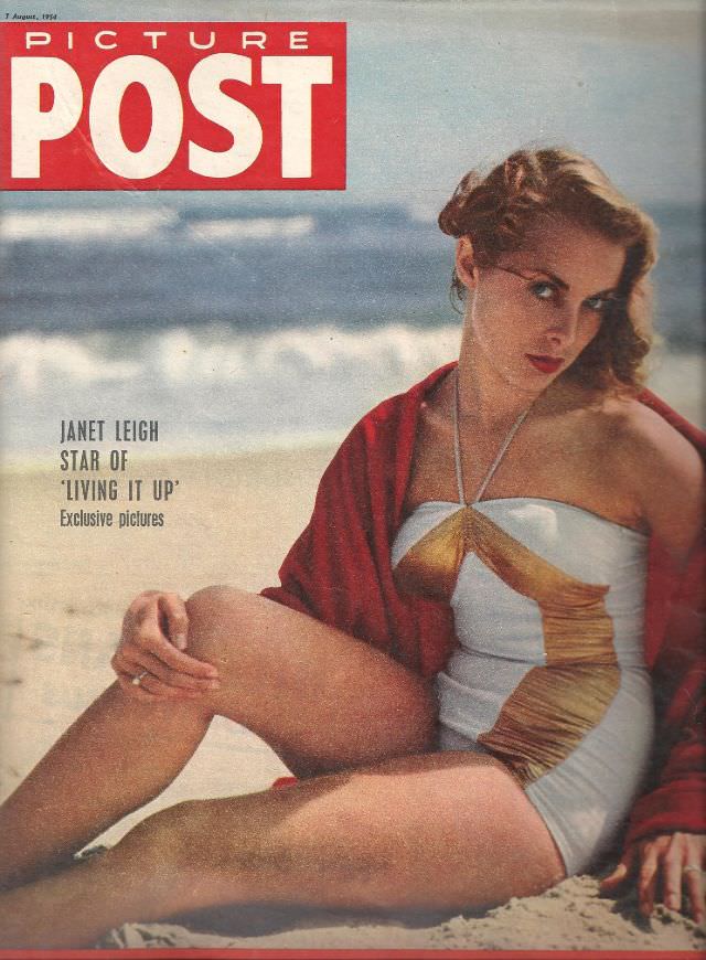 Janet Leigh, Picture Post, August 7th, 1954