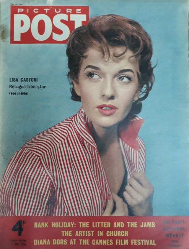Lisa Gastoni, Picture Post, May 19th, 1956