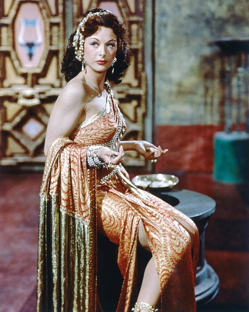 Hedy Lamarr in costume in a publicity portrait issued for the film, 'Samson and Delilah', 1949.
