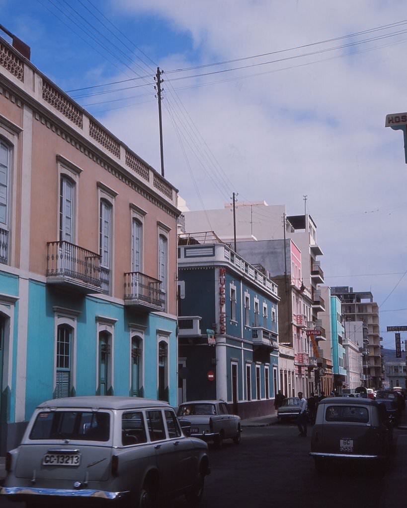 Square of “España” and War Monument, Santa Cruz de Tenerife, Canary Islands, Spain, 1965.