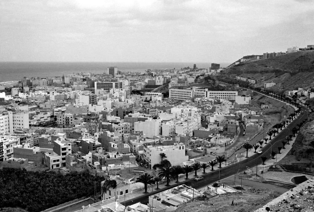 View of Santa Cruz de Tenerife, Canary Islands, Spain, 1965.