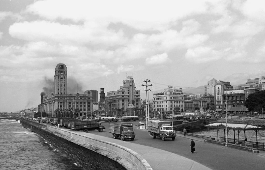 View of Santa Cruz de Tenerife, Canary Islands, Spain, 1965.