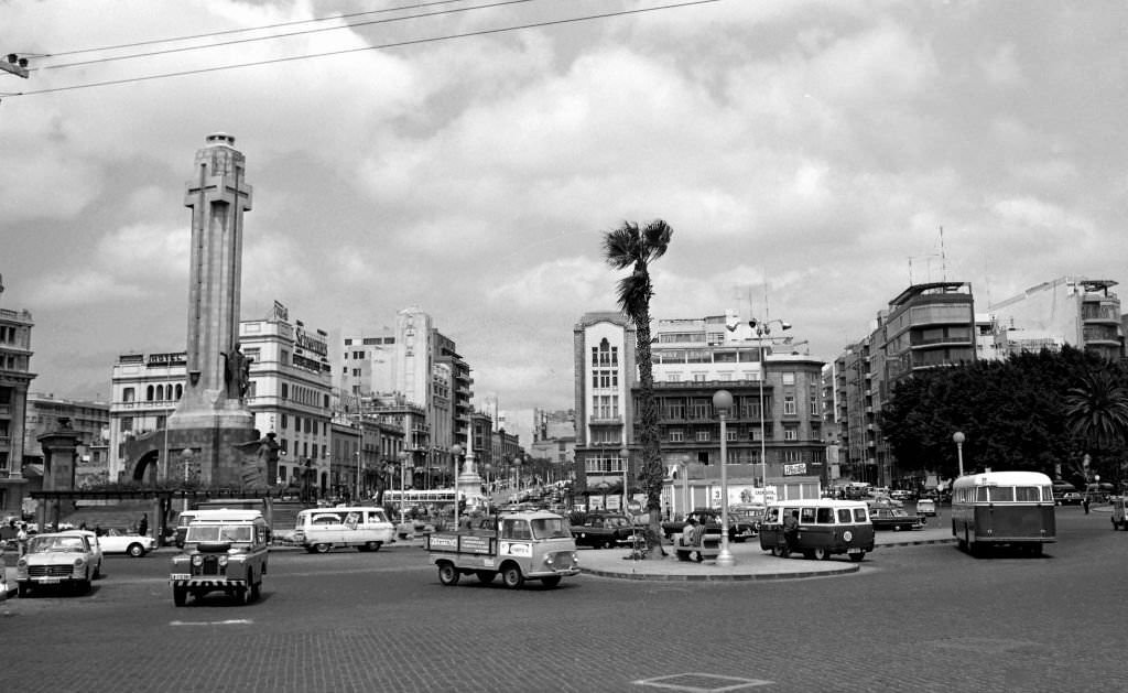 View of Santa Cruz de Tenerife, Canary Islands, Spain, 1965.