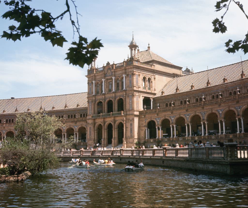 Maria Luisa Park, 1962, Seville, Andalusia, Spain.