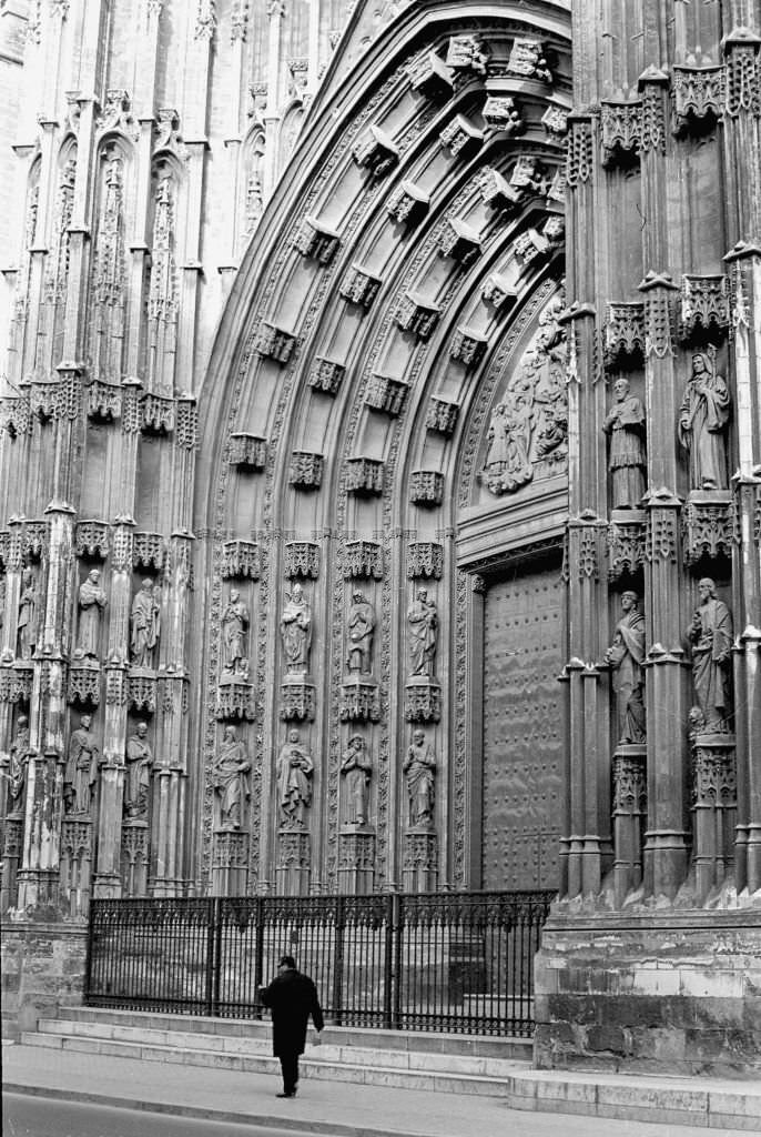 Cathedral in Seville, Andalusia, 1967