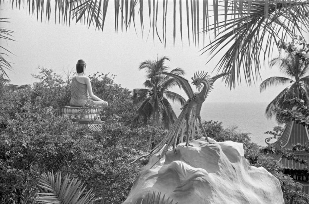 Traditional Buddhist holy statues in Singapore, 1962
