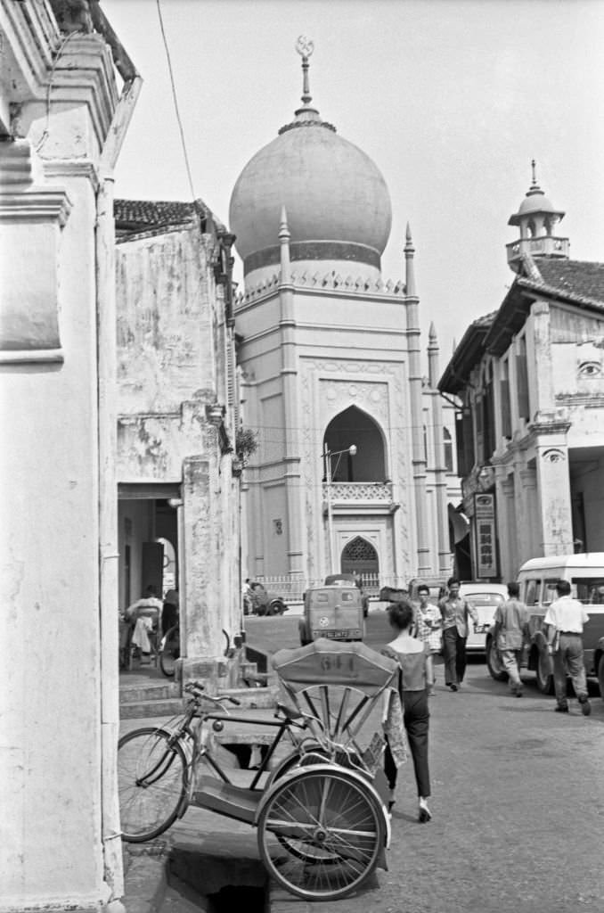 Sultan Mosque in Singapore in Singapore, 1962