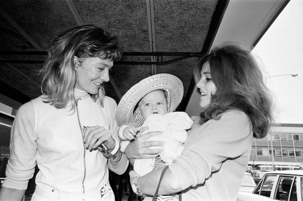 Vanessa and Lynn Redgrave in Singapore, 1960