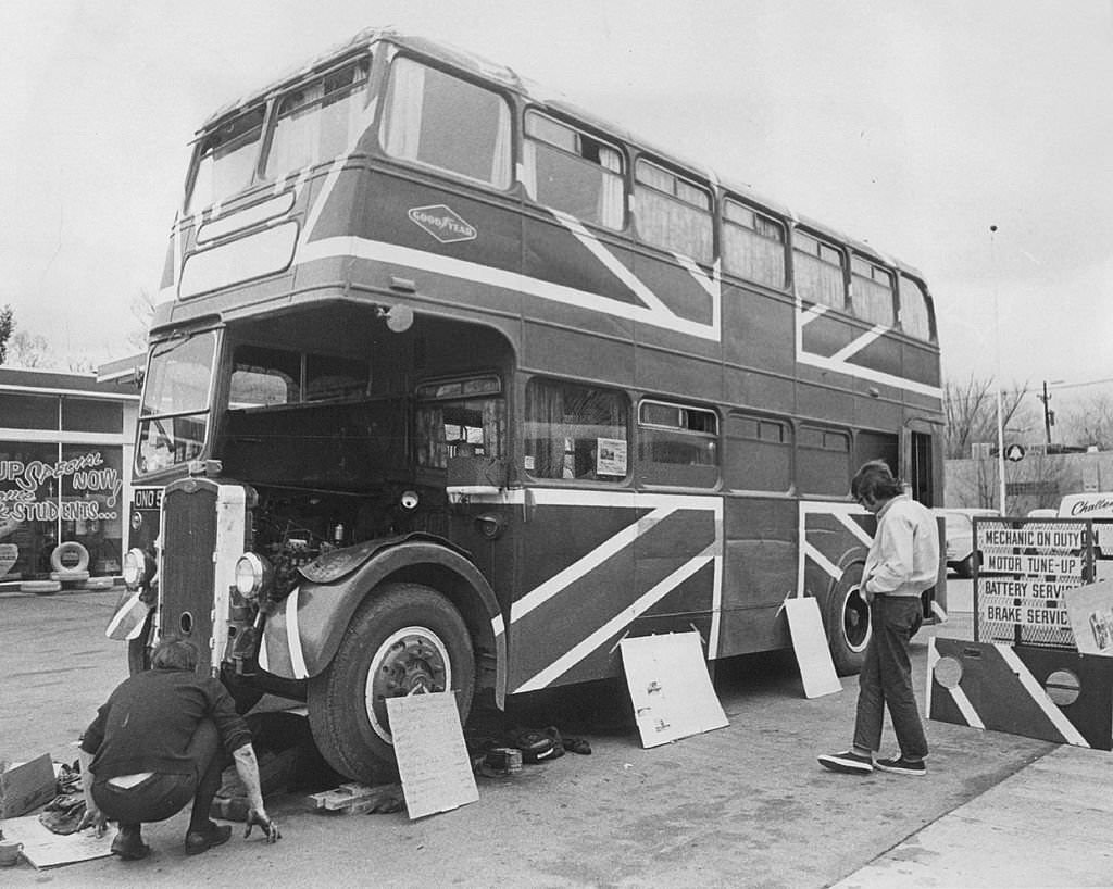 26-Foot-long Double-Deck Bus in Singapore, 1969