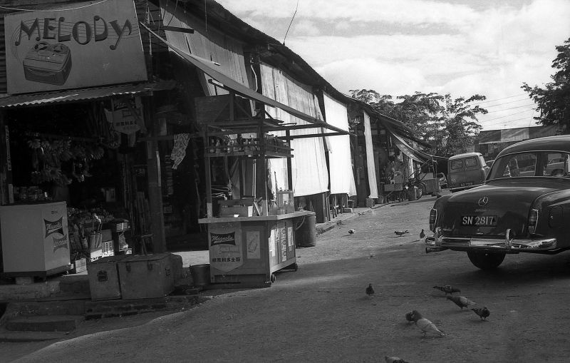 Street scene in Sembawang, 1960s