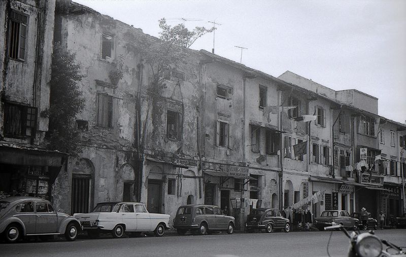 Street scene in Sembawang, 1960s