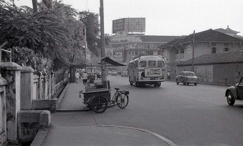 Street scene in Sembawang, 1960s