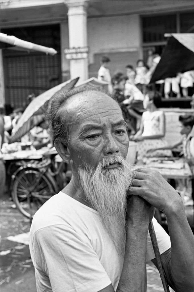 An old man living in Singapore, 1962