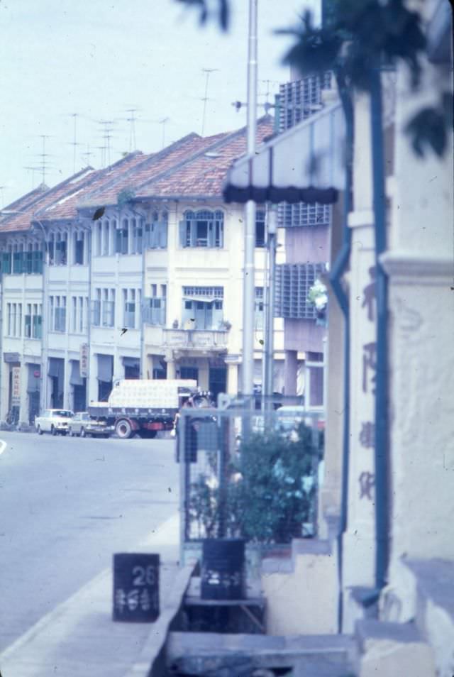 River Valley Road near intersection with Mohd Sultan Road, Singapore, 1978