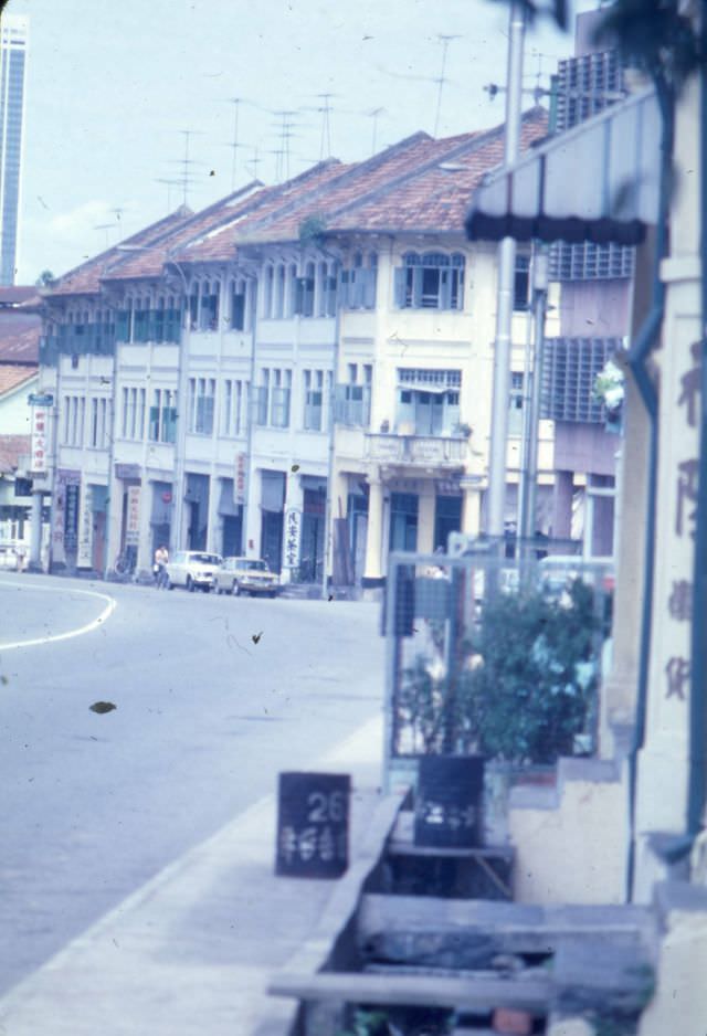 Shophouses on River Valley Road, Singapore, 1978