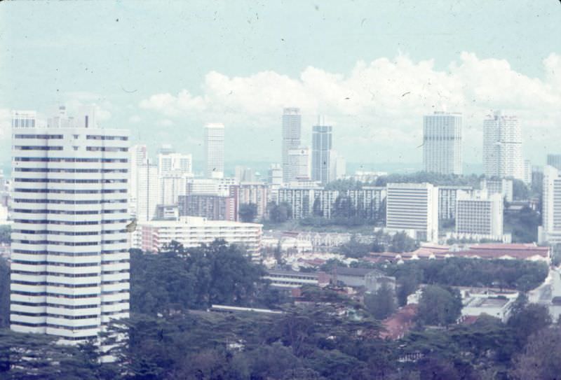 Singapore skyline, 1978