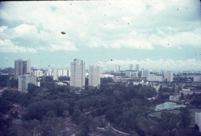 Singapore skyline, 1978